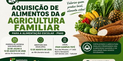 Edital de Chamada Pública nº 01/2026 - PNAE