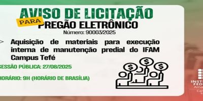 PREGÃO ELETRÔNICO No 90003/2025