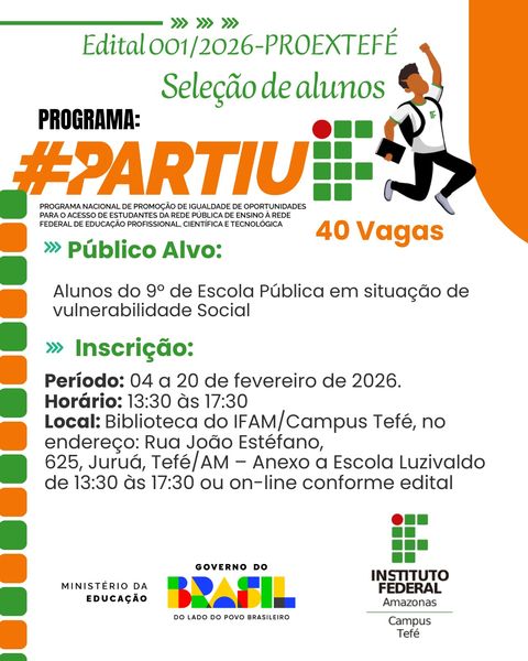 PARTIU IF 2ª EDIÇÃO 2026